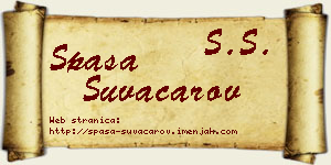 Spasa Suvačarov vizit kartica